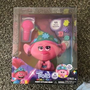 Trolls world tour poppy styling head!!